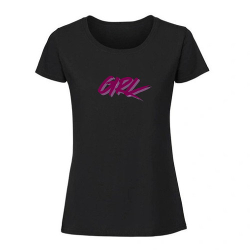 T-shirt à col rond en coton pour femme Comfort Fit