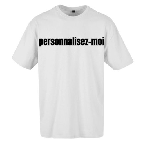 T-shirt Noir Oversize Confort Classique pour Homme