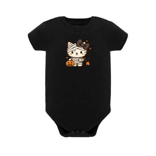 Body manches courtes enfant Noir ( Halloween )